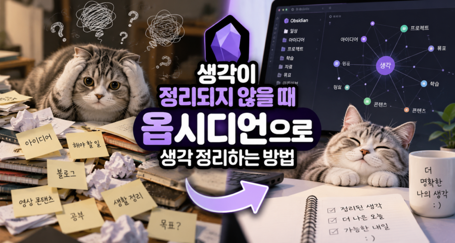옵시디언으로 생각 정리하는 방법 (내 생각 데이터를 AI와 연결해보고 싶었다)